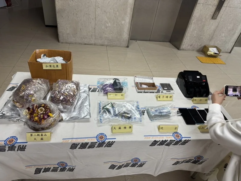 大麻藏乾燥花走私來台 竹聯幫 11人落網 3A娛樂城